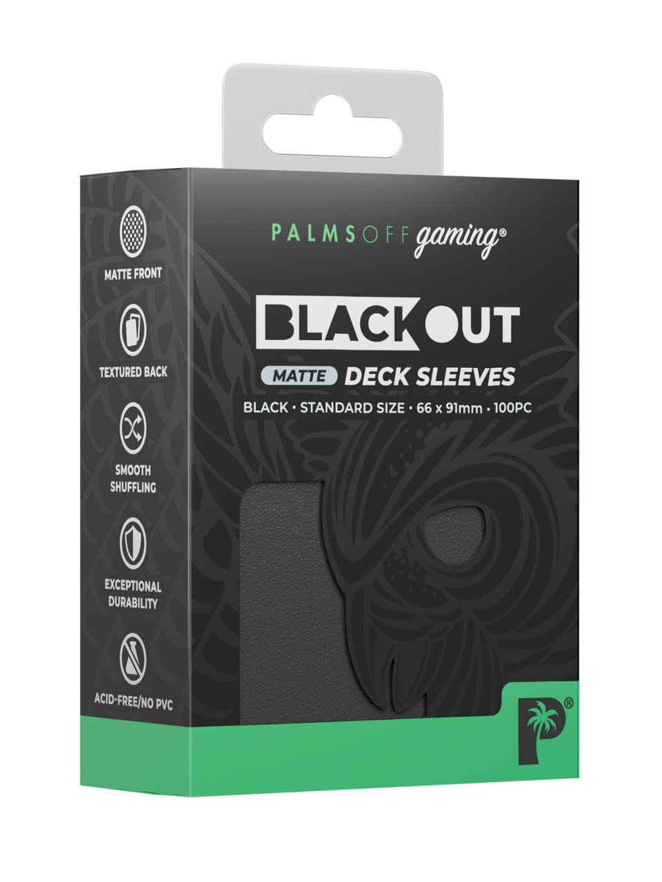Blackout Deck Sleeves - Standard Size - BLACK