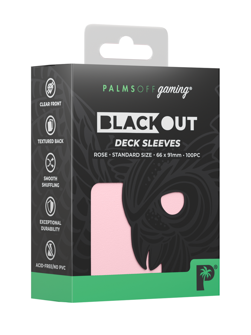 Blackout Deck Sleeves - Standard Size - ROSE