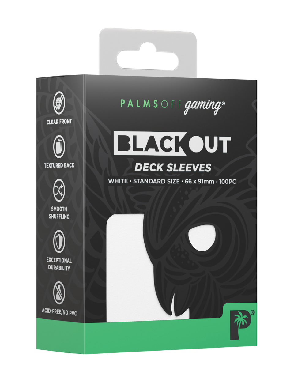 Blackout Deck Sleeves - Standard Size - WHITE