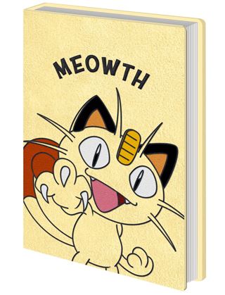 Pokemon - Meowth - A5 Plush Notebook