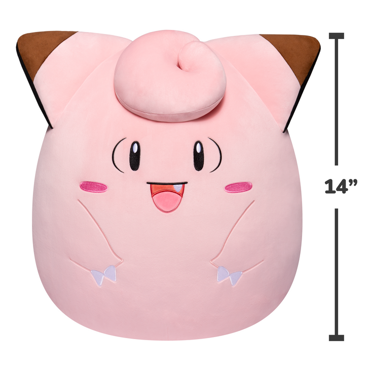 Pokemon Squishmallow - 14" Clefairy Plush