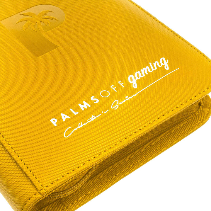 Palms Off Gaming - Collector's Series 4 Pocket Zip Trading Card Binder - Yellow