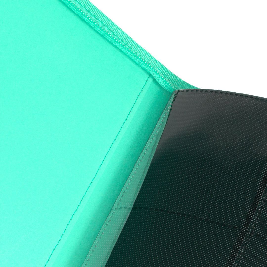 Palms Off Gaming - Collector's Series 4 Pocket Zip Trading Card Binder - TURQUOISE
