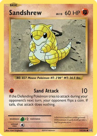 Sandshrew - (54/108) - [Evolutions Single]