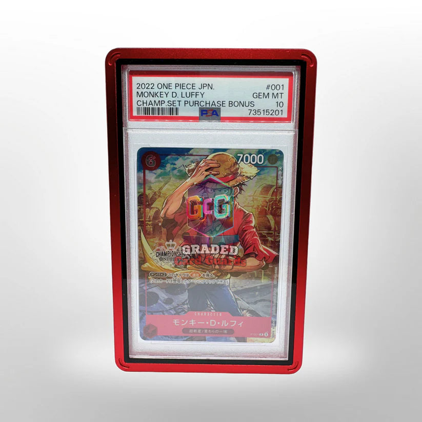 Graded Card Guards - Magnetic Card Guard - RED