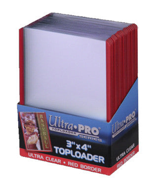 ULTRA PRO Top Loader - 3 x 4 35pt Red Border