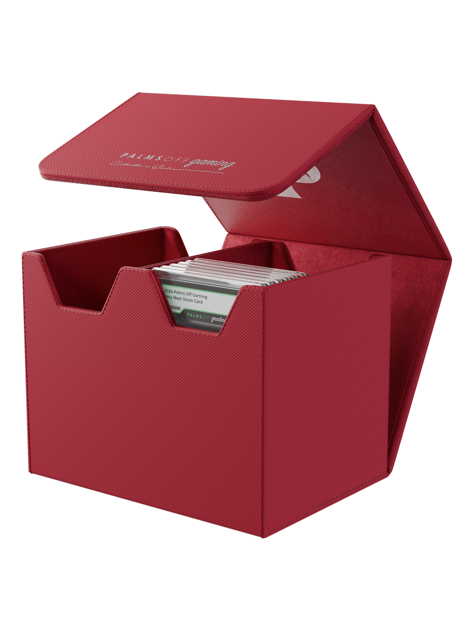 Palms Off Gaming - Collector's Series Graded Card Storage Case - Medium - Red