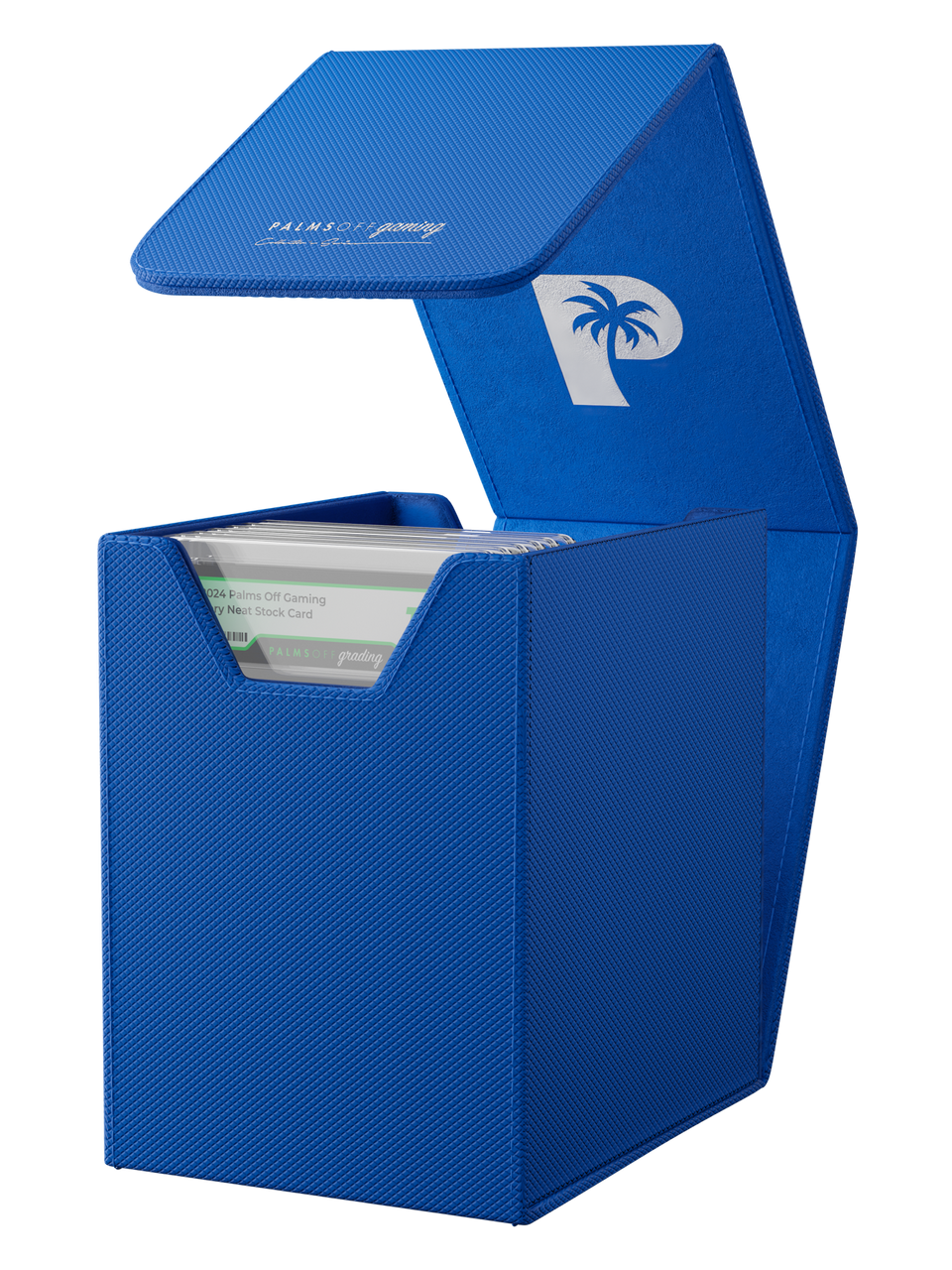 Palms Off Gaming - Collector's Series Graded Card Storage Case - Small - Blue