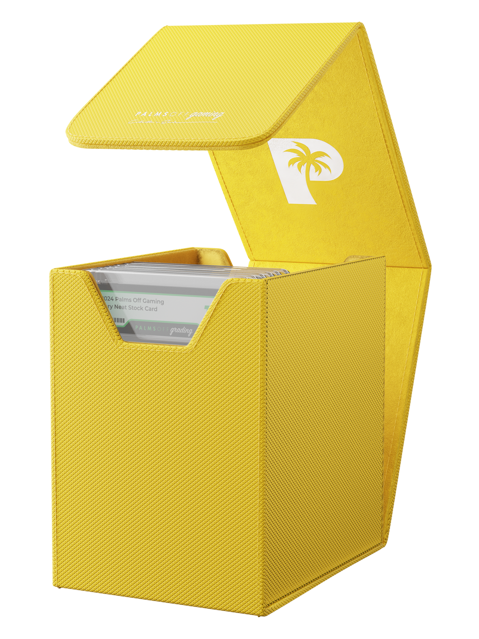 Palms Off Gaming - Collector's Series Graded Card Storage Case - Small - Yellow