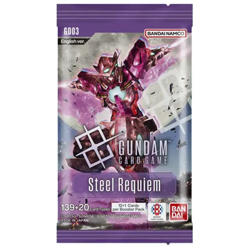 Gundam Card Game: Booster Pack – Steel Reqiuem [GD03] (Single Pack)