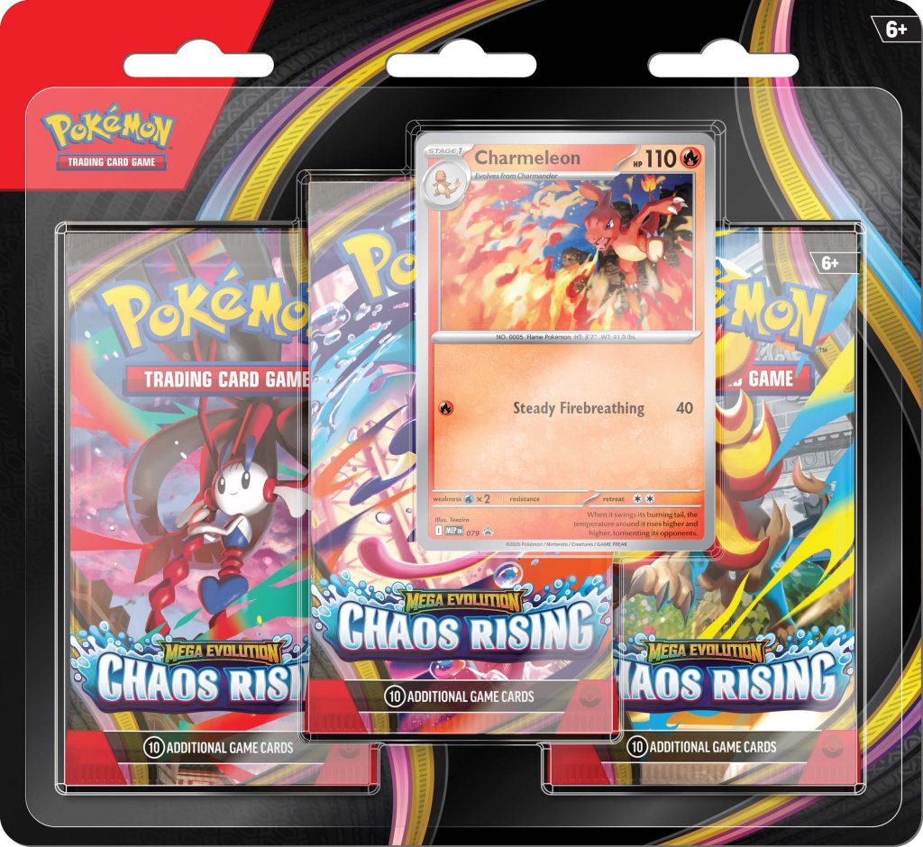 Pokemon TCG - Chaos Rising Three Pack Blister