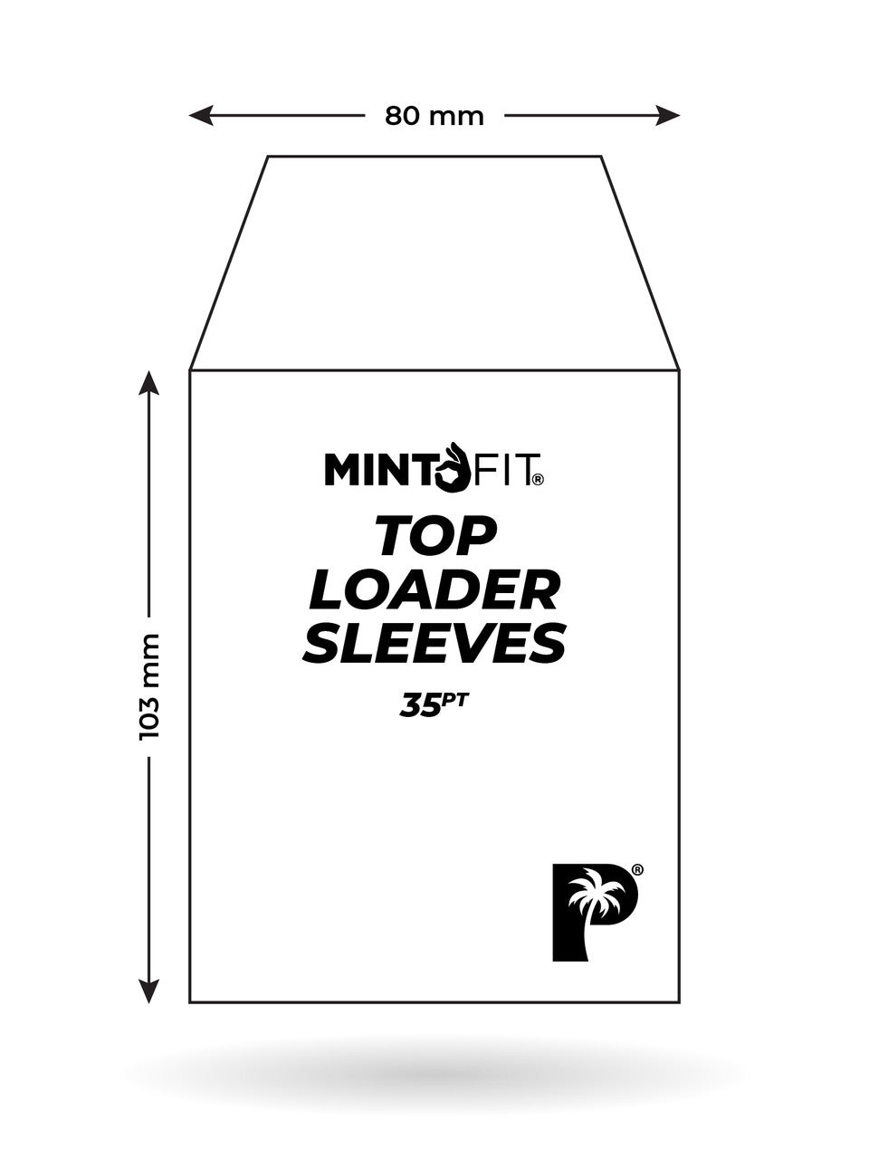 Palms Off Gaming - MintFit Top Loader Sleeves - 35pt - 100pc