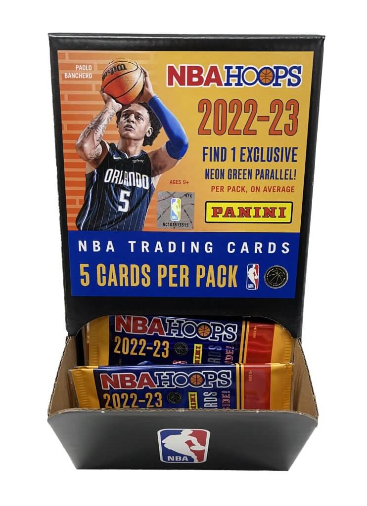 PANINI 2022 Hoops Basketball GRAVITY FEED. 5 x cards per pack