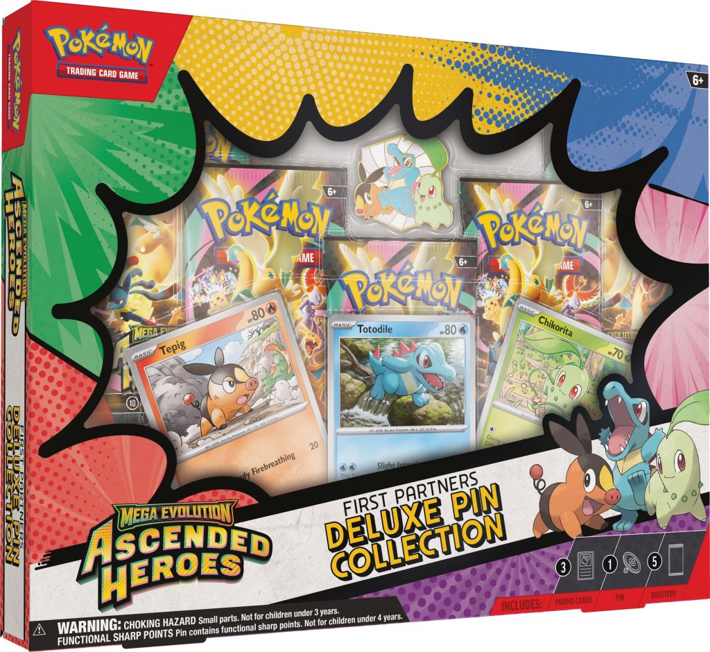 Pokemon TCG - Ascended Heroes First Partners Deluxe Pin Collection