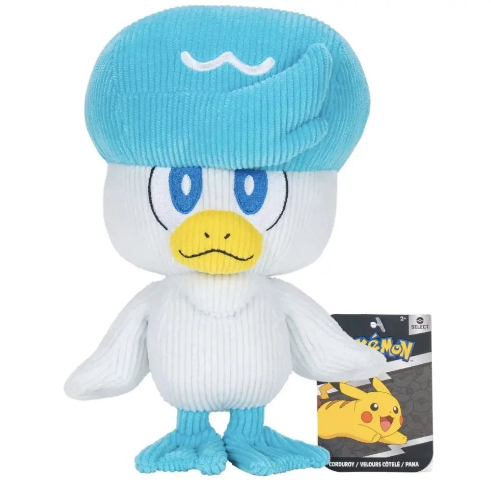 Pokemon Quaxly - 8" Plush - Couduroy