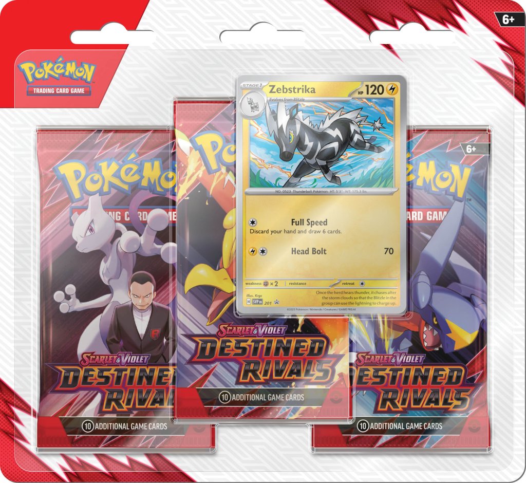 Pokemon TCG - Destined Rivals - Three Pack Blister
