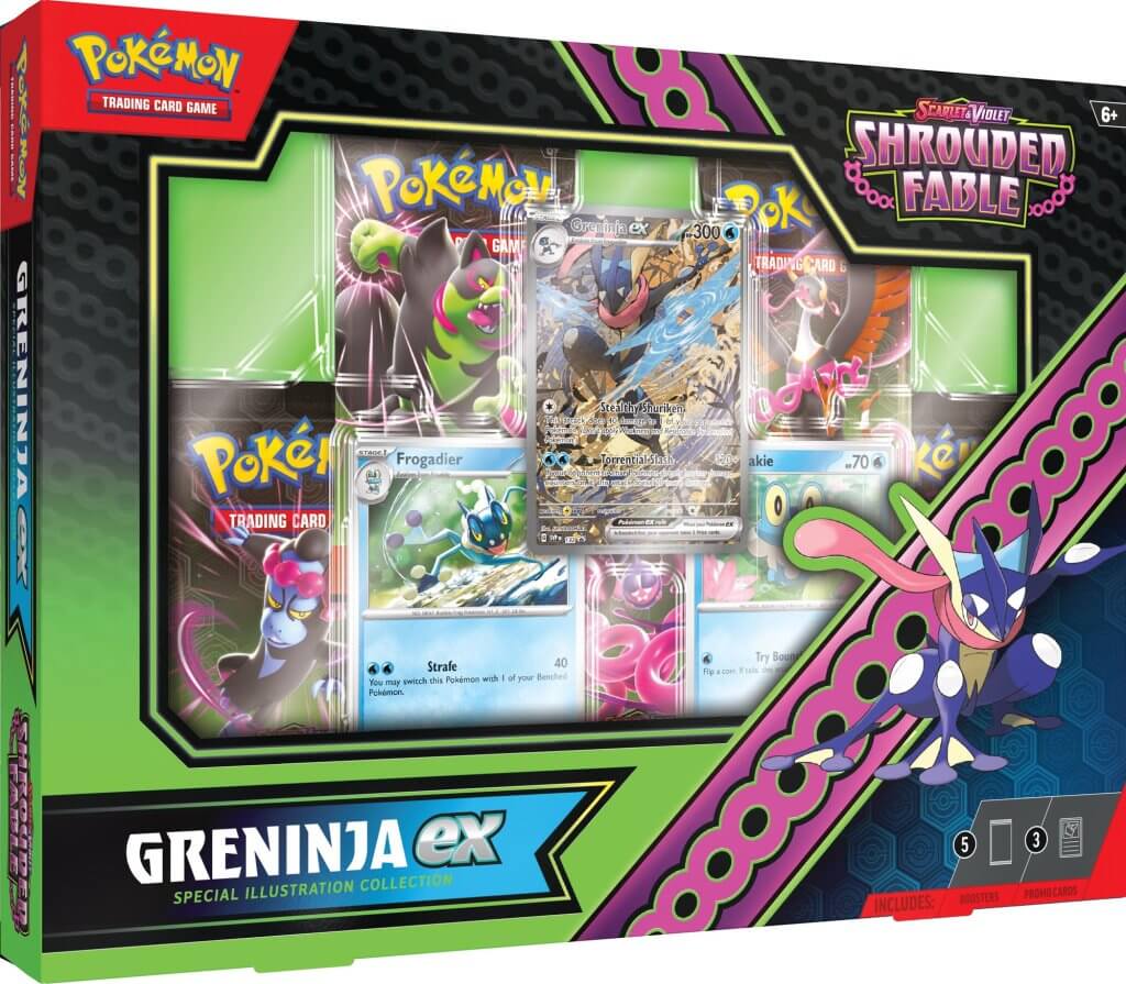 POKEMON TCG Scarlet & Violet 6.5 Shrouded Fable Kingdra/Greninja ex Special Collection