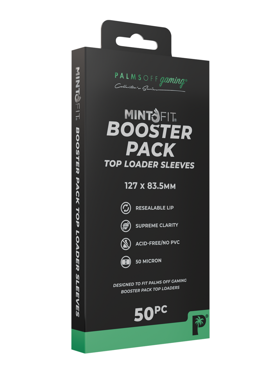 Palms Off Gaming - MintFit Booster Pack - Top Loader Sleeves