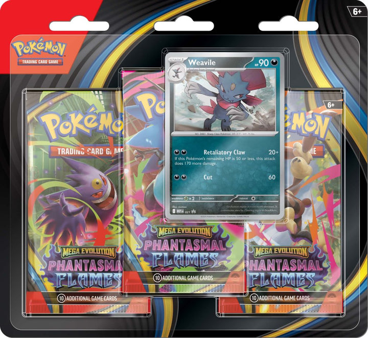 Pokemon TCG - Phantasmal Flames Three Pack Blister