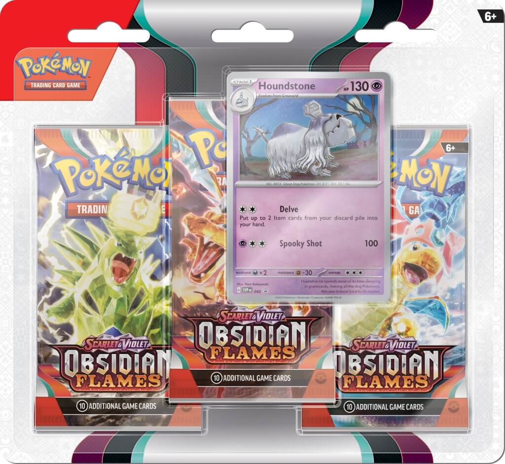 Pokemon TCG - Scarlet & Violet 3 - Obsidian Flames - Three Booster Blister