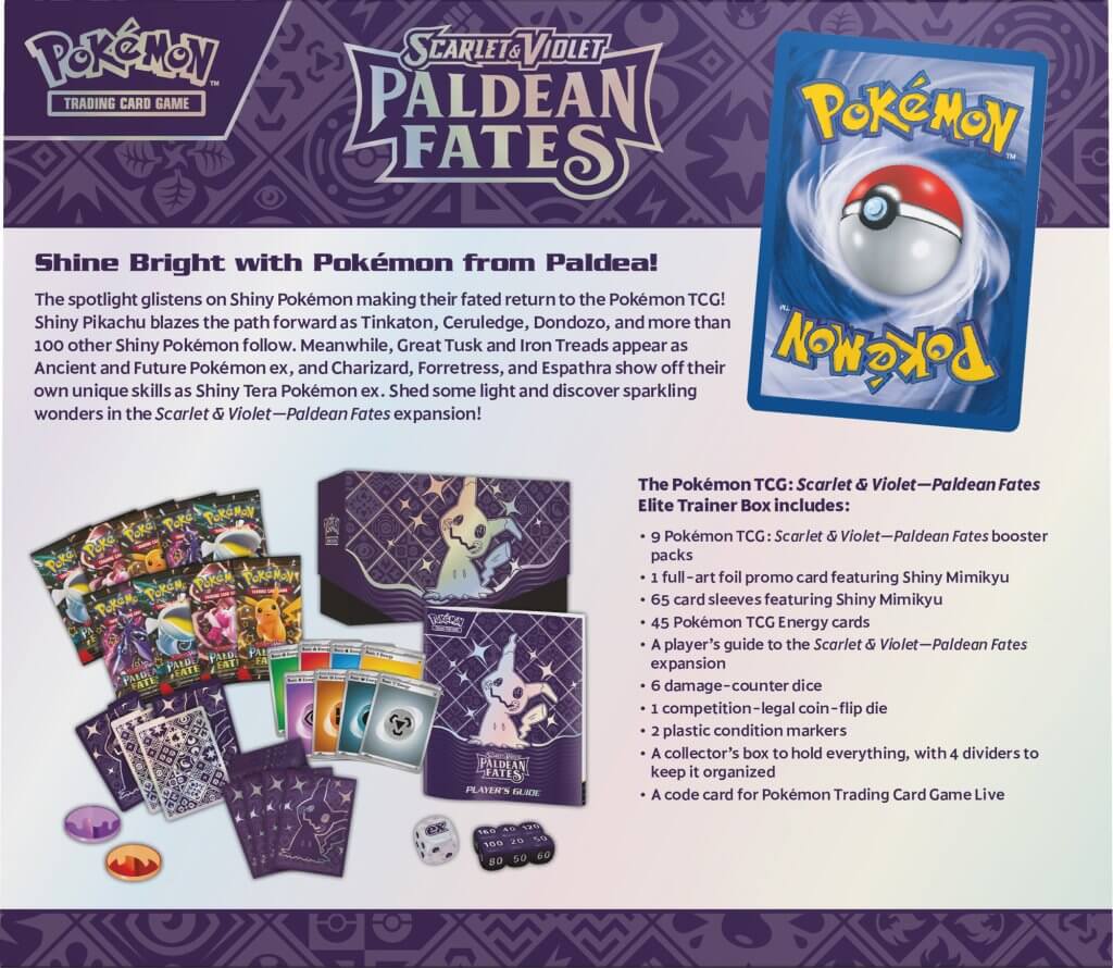 Pokemon TCG SV 4.5 Paldean Fates - Elite Trainer Box