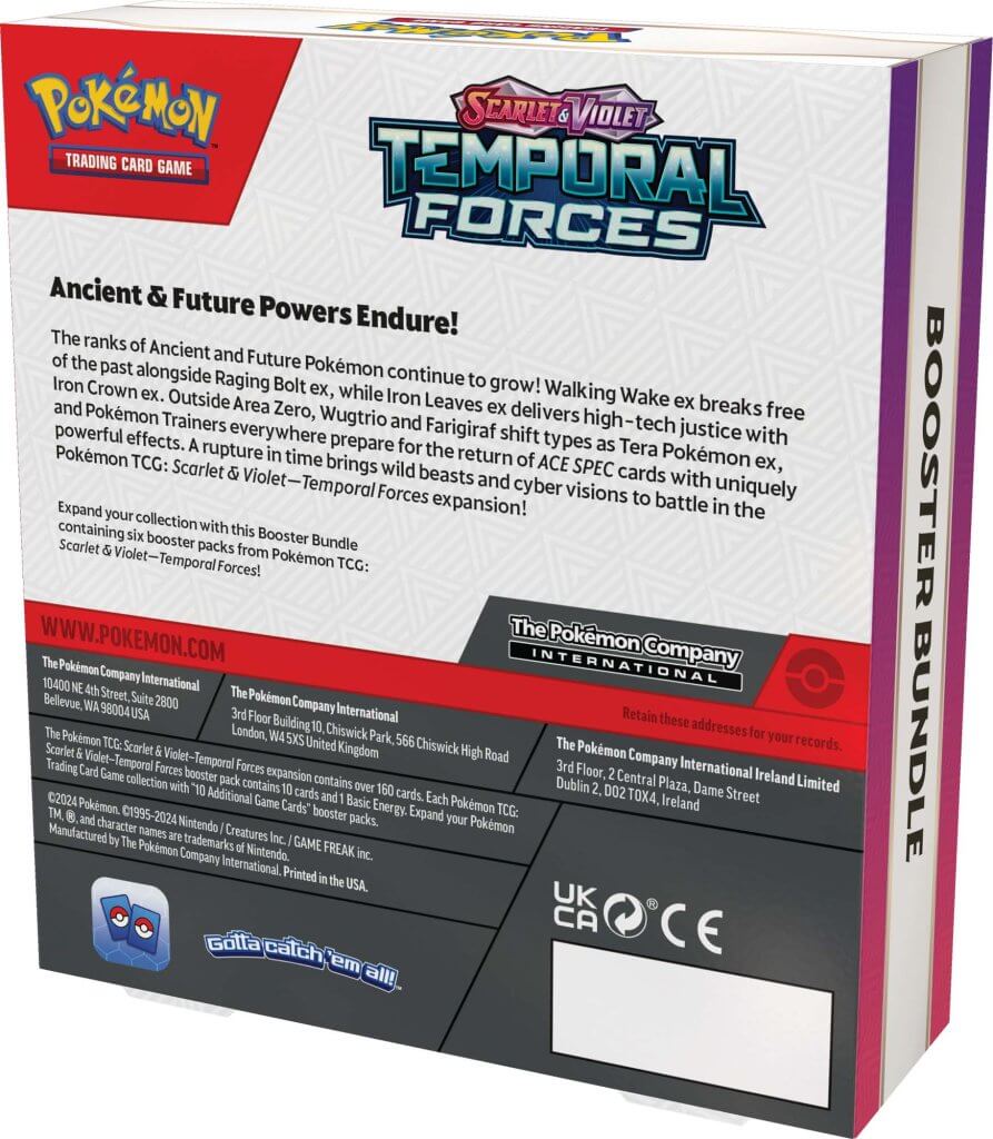 POKEMON TCG Scarlet & Violet 5 Temporal Forces Booster Bundle