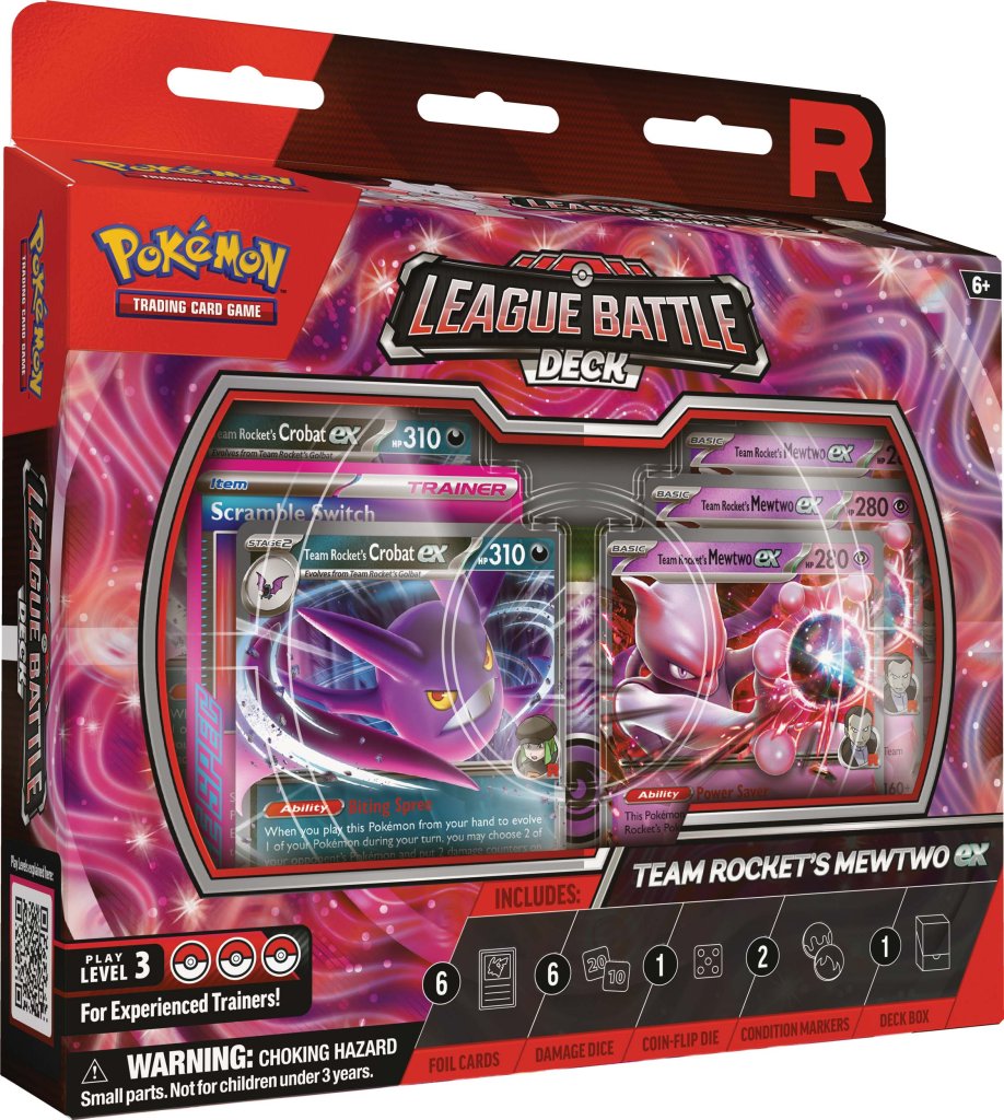 PRE ORDER Pokemon TCG: Team Rocket’s Mewtwo ex League Battle Deck