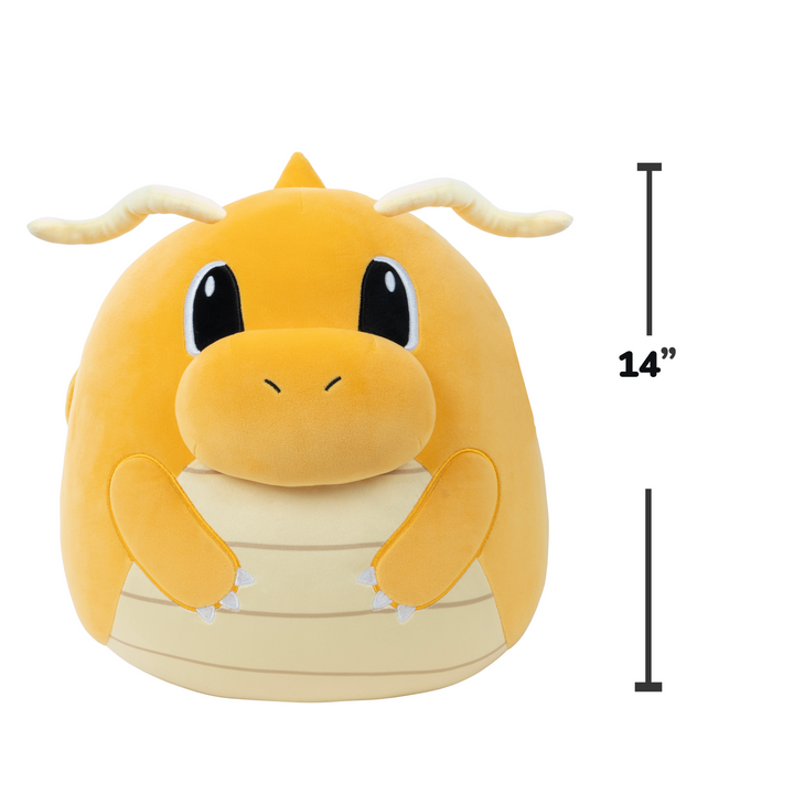 Pokemon Squishmallow - 14" Dragonite Plush