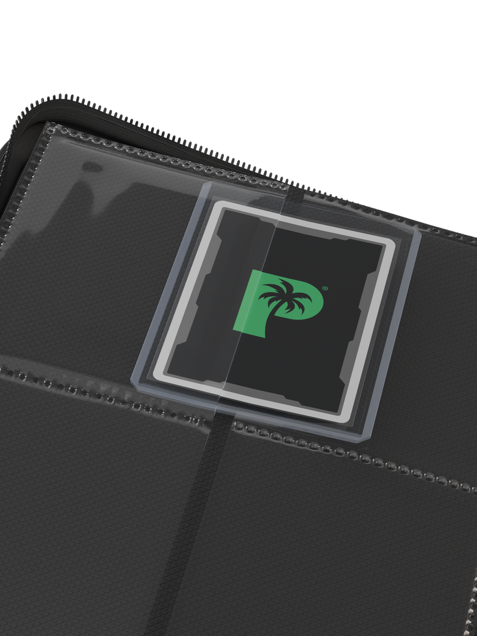 Palms Off Gaming - Collector's Series Top Loader Zip Binder - 4 Pocket - Black