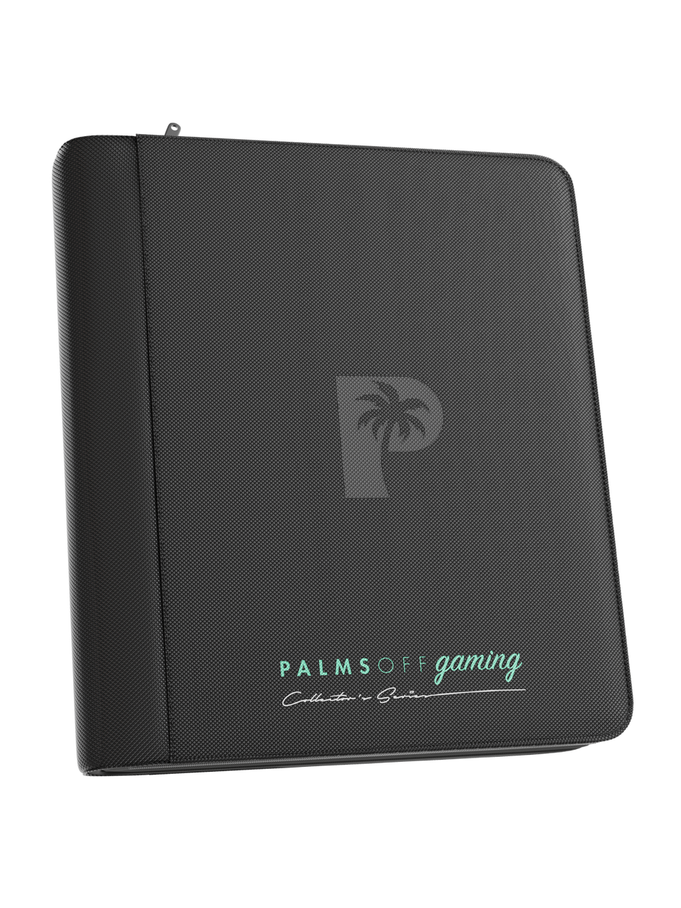 Palms Off Gaming - Collector's Series Top Loader Zip Binder - 4 Pocket - Black