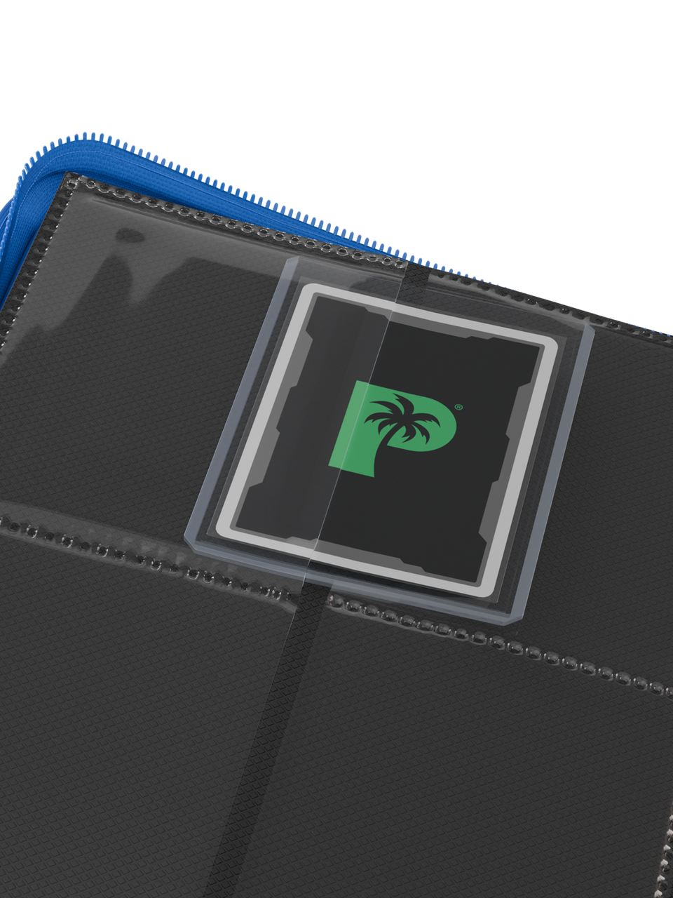 Palms Off Gaming - Collector's Series Top Loader Zip Binder - 4 Pocket - Blue