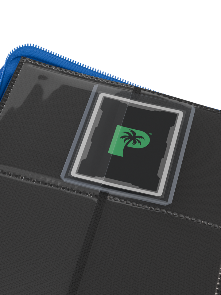 Palms Off Gaming - Collector's Series Top Loader Zip Binder - 4 Pocket - Blue