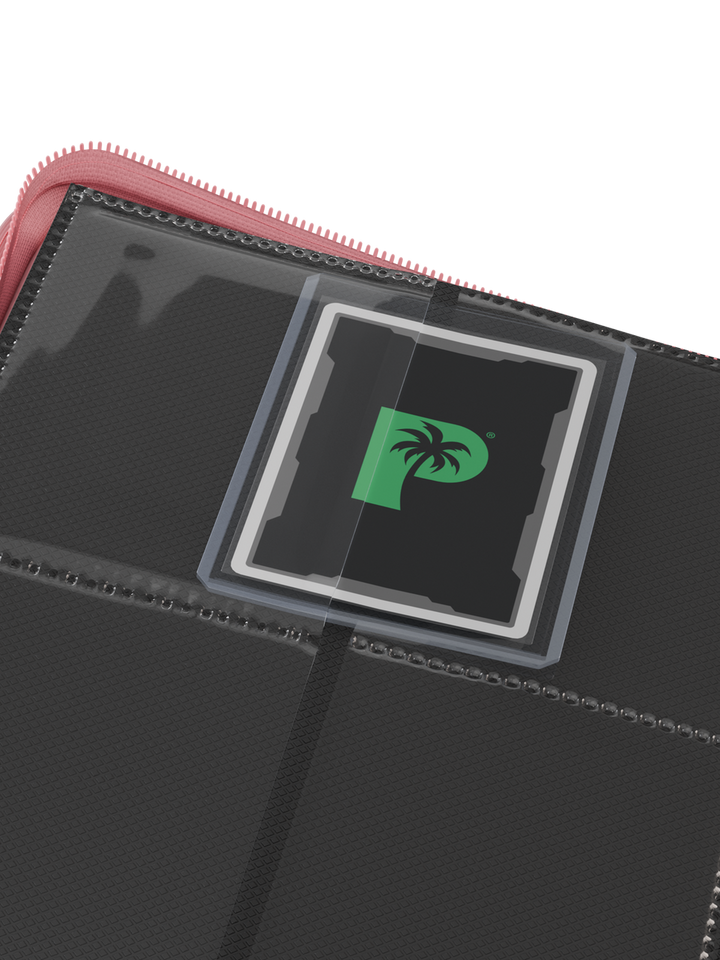 Palms Off Gaming - Collector's Series Top Loader Zip Binder - 4 Pocket - Pink