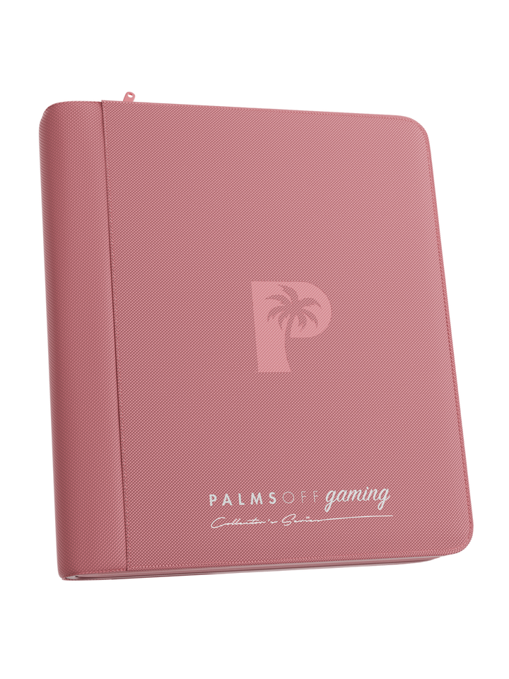 Palms Off Gaming - Collector's Series Top Loader Zip Binder - 4 Pocket - Pink