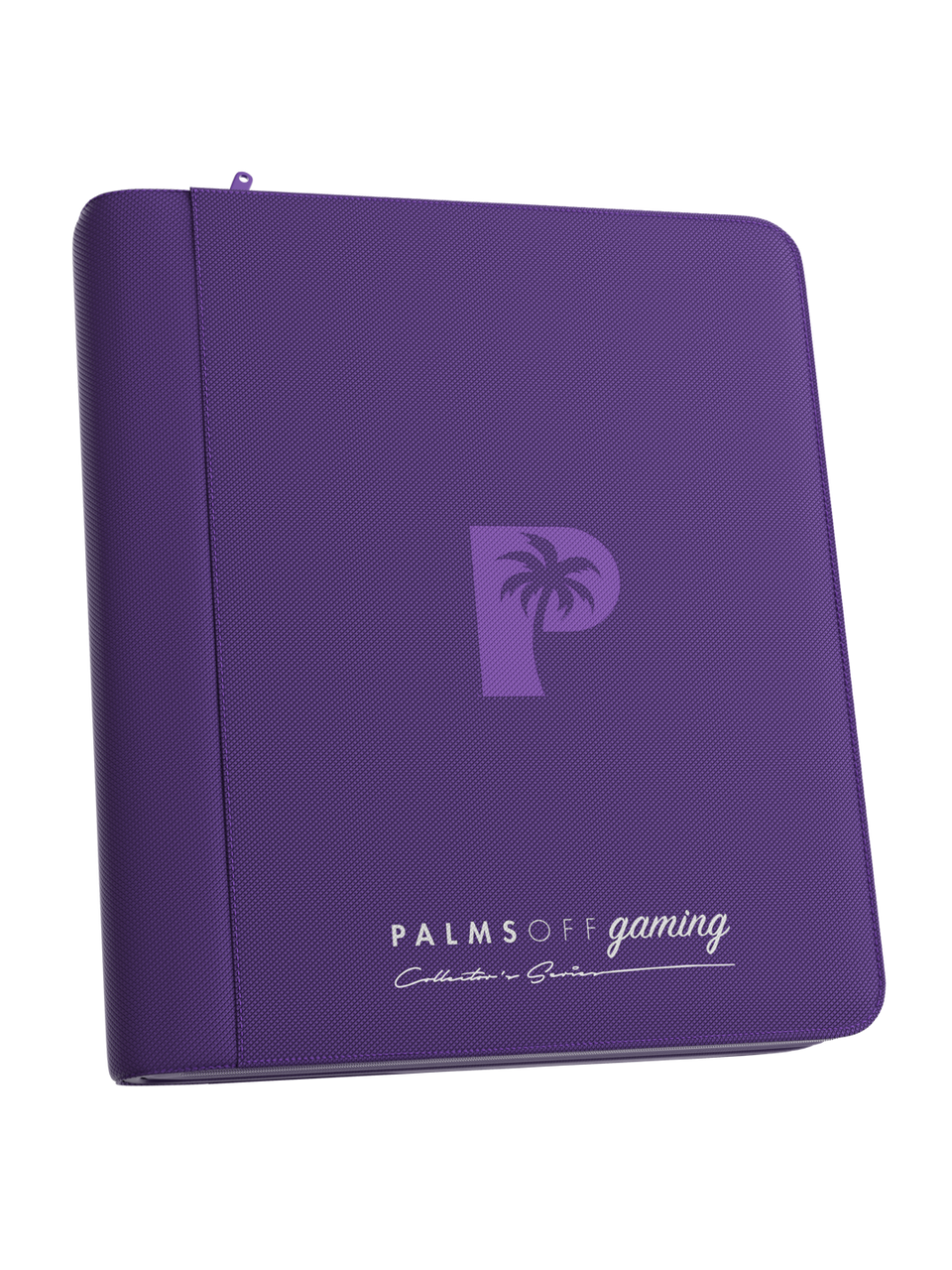 Palms Off Gaming - Collector's Series Top Loader Zip Binder - 4 Pocket - Purple