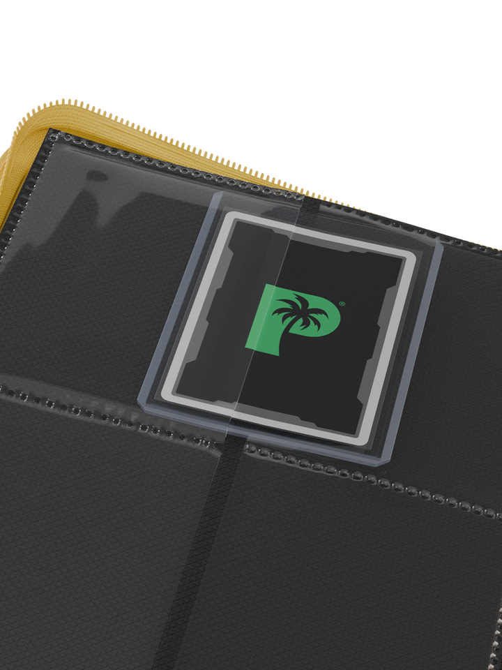 Palms Off Gaming - Collector's Series Top Loader Zip Binder - 4 Pocket - Yellow