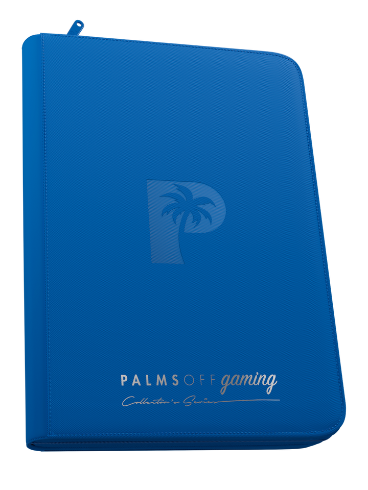 Palms Off Gaming - Collector's Series TOP LOADER Zip Binder - BLUE