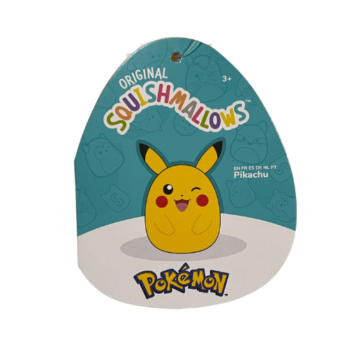 Pokemon Squishmallow - 10" Winking Pikachu Plush