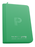 Palms Off Gaming - Collector's Series 9 Pocket Zip Trading Card Binder -Green