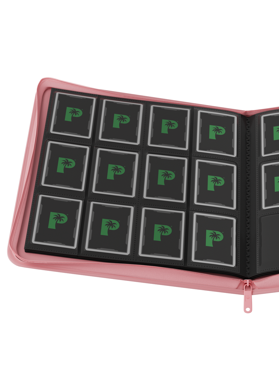 Palms Off Gaming - Collector's Series 12 Pocket Zip Trading Card Binder - PINK