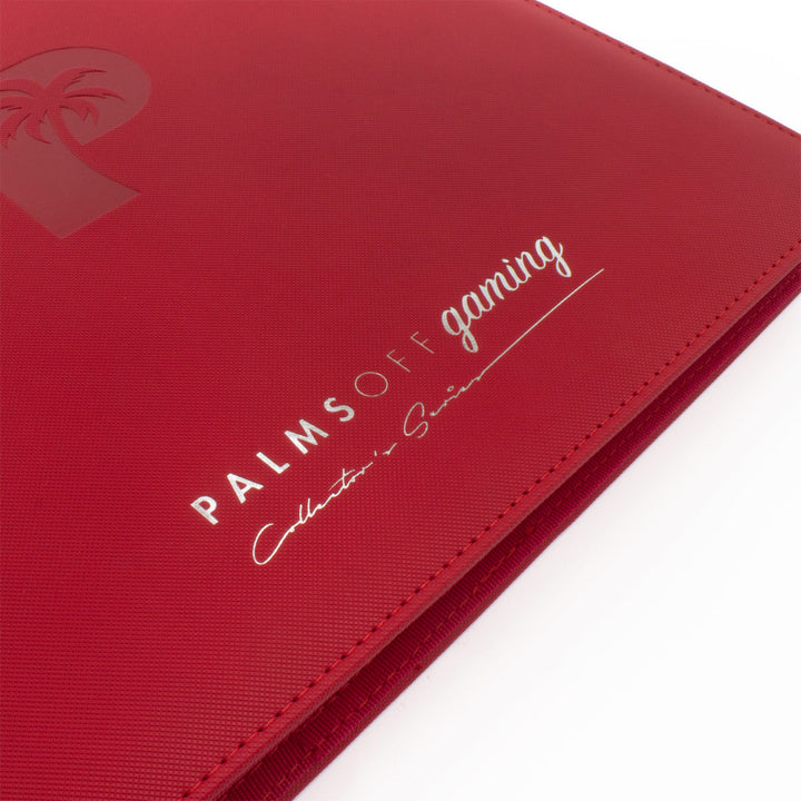 Palms Off Gaming - Collector's Series 12 Pocket Zip Trading Card Binder - RED