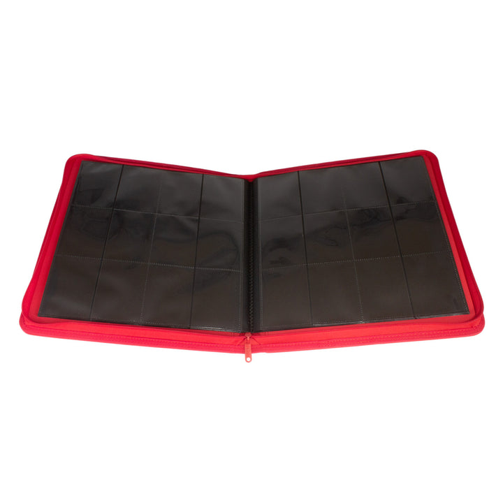 Palms Off Gaming - Collector's Series 12 Pocket Zip Trading Card Binder - RED