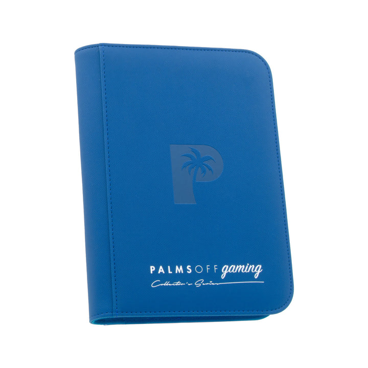 Palms Off Gaming - Collector's Series 4 Pocket Zip Trading Card Binder - BLUE