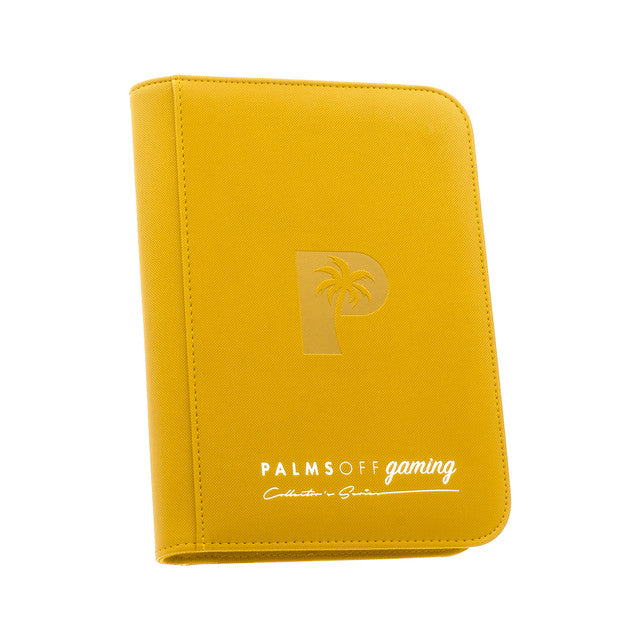 Palms Off Gaming - Collector's Series 4 Pocket Zip Trading Card Binder - Yellow
