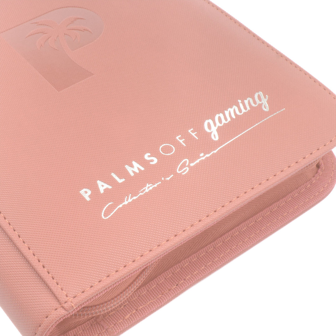 Palms Off Gaming - Collector's Series 4 Pocket Zip Trading Card Binder - PINK