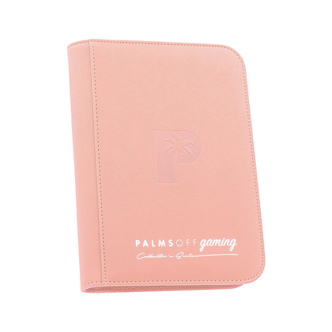 Palms Off Gaming - Collector's Series 4 Pocket Zip Trading Card Binder - PINK