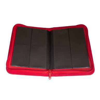Palms Off Gaming - Collector's Series 4 Pocket Zip Trading Card Binder - RED
