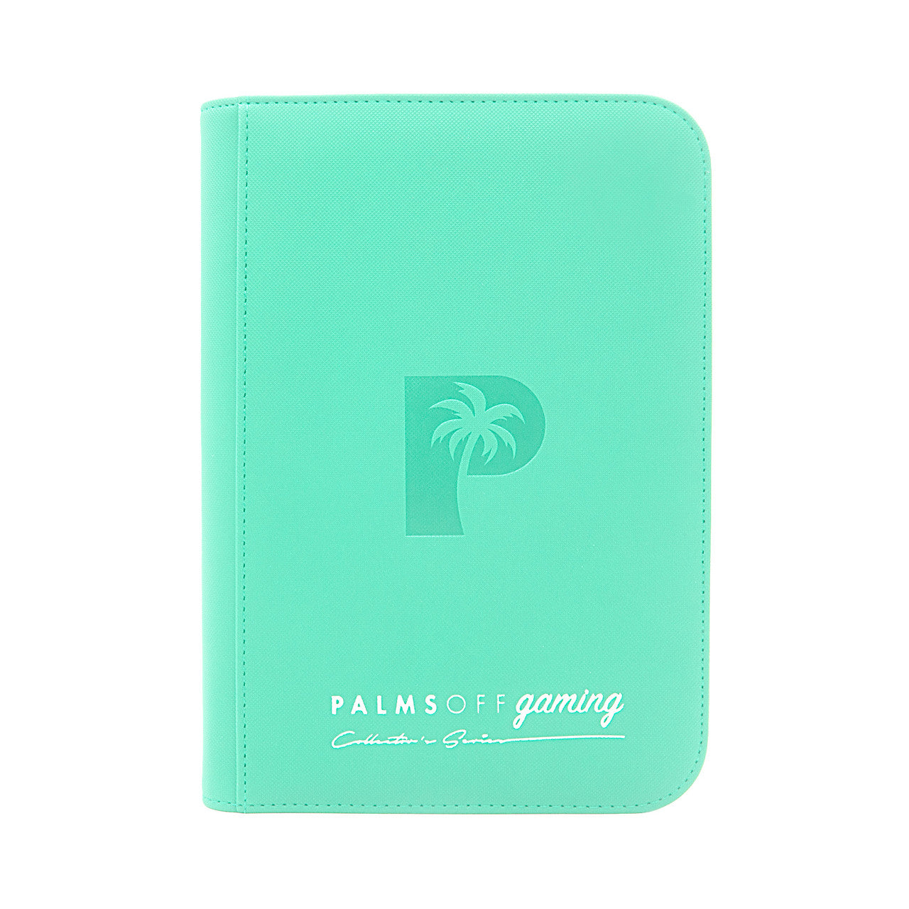 Palms Off Gaming - Collector's Series 4 Pocket Zip Trading Card Binder - TURQUOISE
