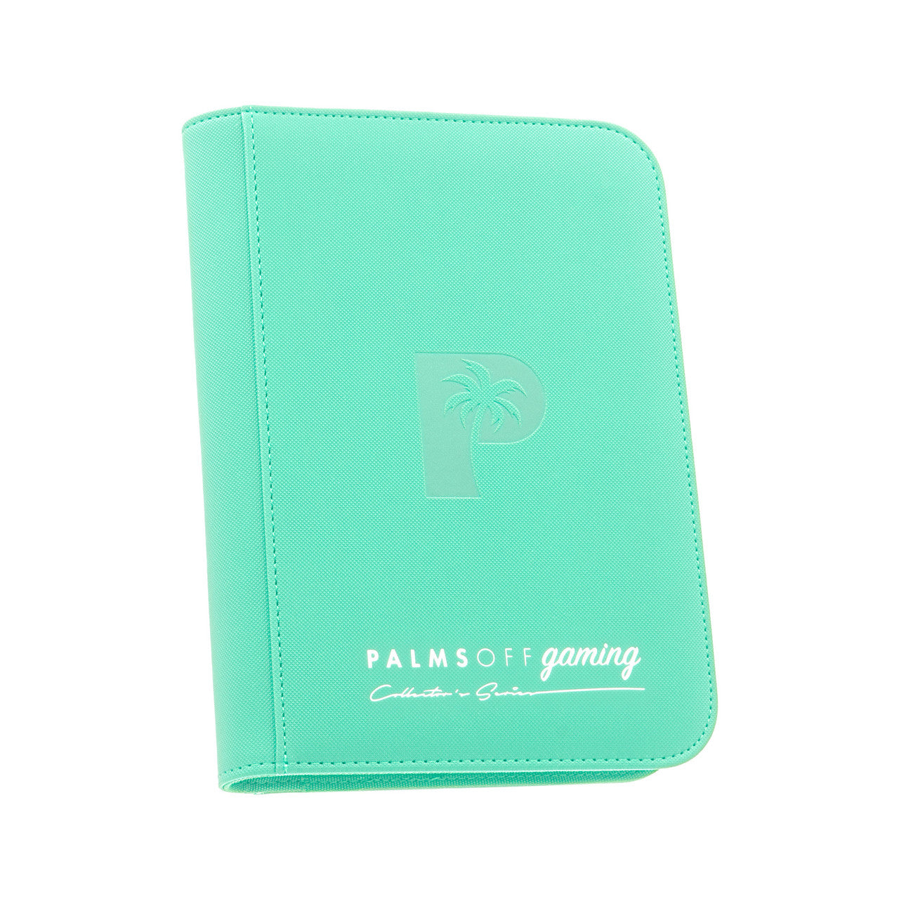 Palms Off Gaming - Collector's Series 4 Pocket Zip Trading Card Binder - TURQUOISE
