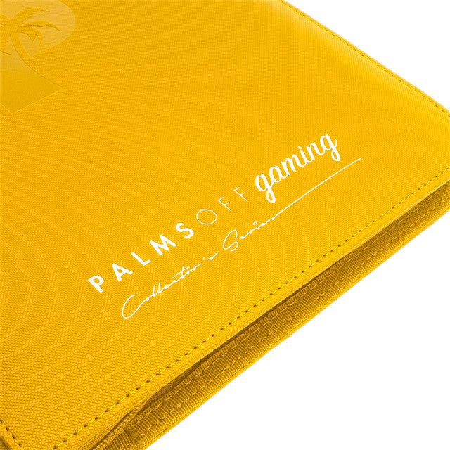 Palms Off Gaming - Collector's Series 9 Pocket Zip Trading Card Binder -Yellow